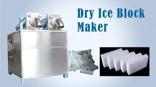 Dry ice block maker for cold chain transportation