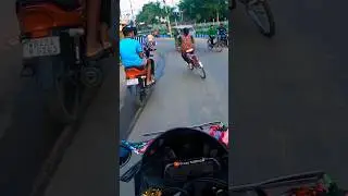 cycle stand cute girl vs boy (😍💪)@bitoll rider.