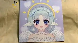 Asmr diy scene sticker makeup change angel 🪽 #27 