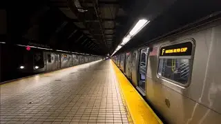 Double (F) Train Action @ Jamaica-Van Wyck