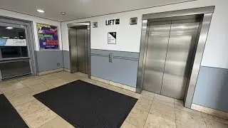 Лифты Morris Vermaport рядом с пабом Wetherspoons и боулинг-центром Hollywood Bowl в торговом цен...