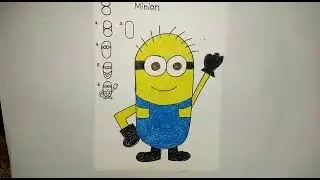 Minion drawing in a easy way