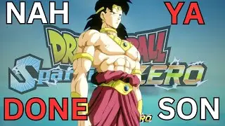 Base Broly enters the toxic fields of Sparking Zero.