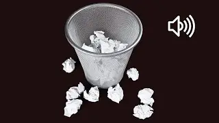 Paper Crumpling & Trash Toss Sound Effect | Office Ambience Foley | Zoom H1n Recording