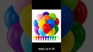 Vibrant Rainbow Latex Balloon Blast 100 Pieces of 12 Joy for Birthdays Showers