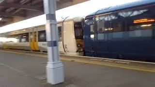 White 375828 + Blue 375 departing Herne Bay 29/11/17