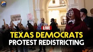 🔴 𝗟𝗜𝗩𝗘: Texas Democrats Stage Overnight Protest at State Capitol | Geo News English