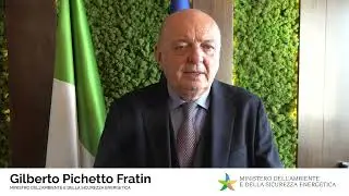 Saluti Ministro Gilberto Pichetto Fratin MASE