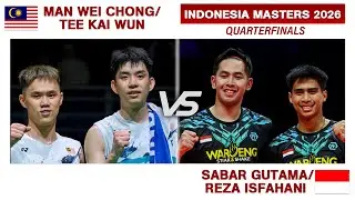 SABAR Gutama/REZA Isfahani vs. MAN/TEE  - QUARTER FINAL | Indonesia Masters 2026 Badminton