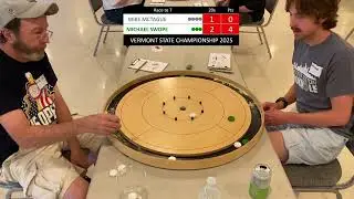 VT State Crokinole Championship 2025 Michael Swope vs Mike McTague