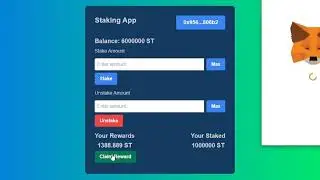 Staking DApp Support All Network EVM