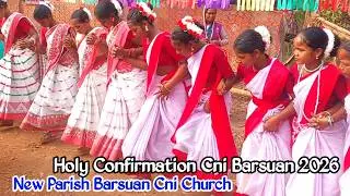 Swagat Procession Nagra Chain Dance | Holy Confirmation Ceremony 2026 | New Parish Barsuan Cni 