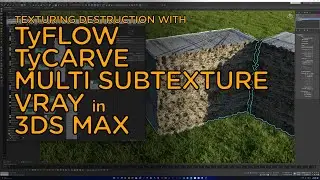 Using Multi SubTexture mapping with Multi SubObject on TyCarve TyFlow Geometry