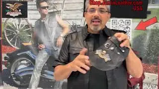 DC2401RPK - Doggie Leather Biker Jacket - Genuine Leather Made In USA 2