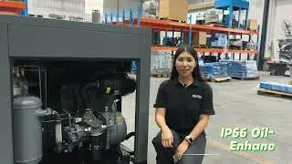 S series-Oil cooled screw air compressor, super energy saving, reduce your electricity bill