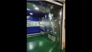 rolling shutter door air shower