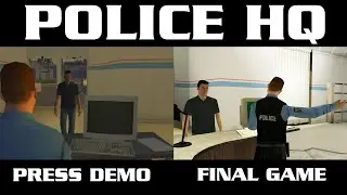 DRIV3R - Police HQ (Press Demo vs Final Game Comparison)