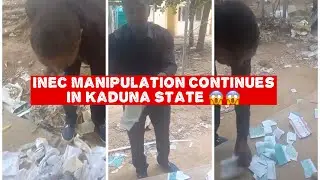 Breaking! INEC Still Manipulating Election Materials In Kaduna 4 Months After Election