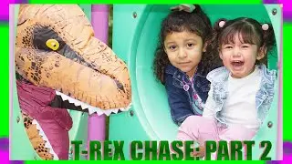 T-rex chase part 2 | Dinosaur chase