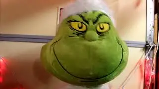 Gemmy Animated Life Size Dancing Grinch Christmas Decoration