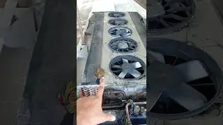 bus ac Compressor gass leakeg | bus ac condenser coel leakeg | #bushvac | #actechnician | #shorts