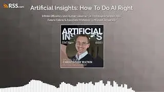Infinite Efficiency and Human Value w/ Dr. Christopher Watkin, ARC Future Fellow, Monash University