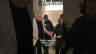 Dolph Lundgren Walks Over To His New Ferrari in California After Dining💸#dolphlundgren