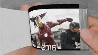 Evolution of Captain America flip book -  2 Minutes of the Movie  - #Evolution_of_Captain_America