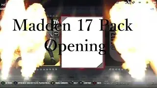 Madden 17 Pack Opening.  Elite BCA Offensive pull !!!