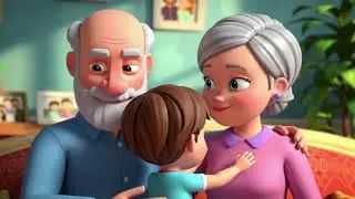 grandparents day song Dada Dadi Song for Kids 👴👵Emotional Hindi Rhyme Grandparents Love 3D Animation