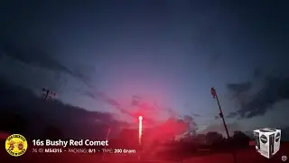 16s Bushy Red Comet (27sec)