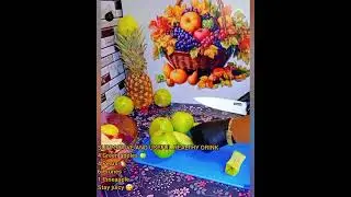 SUPPORTIVE AND USEFUL HEALTHY DRINK RECIPE, green apple pear prunes pineapple 