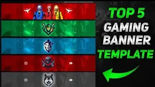 Top 5+ Gaming Banner Tamplate No Text || Gaming Channel Banner
