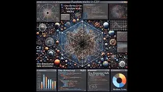 One Dimensional Random Walk using C# | Chaotic Systems | Physics Simulation | C# coding | Modelling
