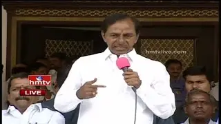CM KCR Speech After Inaugurating Vajra Buses in TSRTC | Hyderabad | HMTV