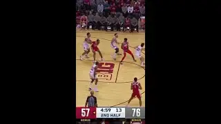 Zed Key Wide Open for the Dunk vs. Indiana | Ohio State Men's Basketball