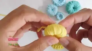 Como tejer un BOTON a  crochet - ganchillo. Paso a paso