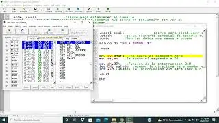 Hola mundo en emu8086