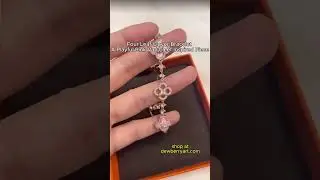 Four Leaf Clover Bracelet &ndash; A Playful Pink Van Cleef Inspired Piece