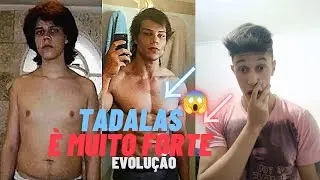 REAGINDO A EVOLU&Ccedil;&Atilde;O DO TADALAS - FORA DA REALIDADE 😱#tadalafellas #leostronda #humormaromba #treino