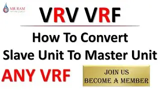 VRV VRF How To Convert Slave Unit To Master Unit then master unit get fault .