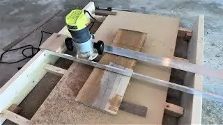 Quick and Easy Router Planer to Flatten Live Edge Slabs
