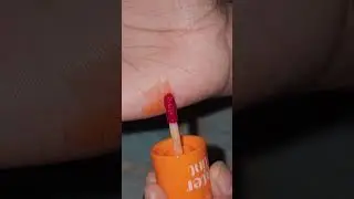 Etude water tint-Orange03 #etude #liptint #swatch #shades #orange #makeup #shorts