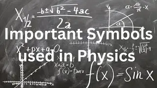 Important symbols used in Physics / Symbols / Used field / Symbol&rsquo;s unit / 