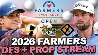 2026 Farmers DFS + Prop Stream : GPP Strategy, Prize Picks + Underdog Props, Top PGA Bets + Matchups