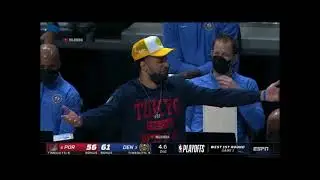 Jamal Murray&rsquo;s Reaction On The Bench After The Foul Call 😂