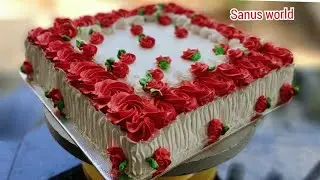 രുചിയൂറും ടോഫീ വാനില കേക്ക്👌😋|Toffee vanilla cake recipe malayalam|sanus world|