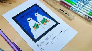 Spooky and funny art | Aao Kabhi Haveli Pe |#art #spookyart #horror #funny #youtubevideo