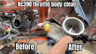 How to clean rc390 throttle body || duke 250 || #viral #automobile #ktmduke390modified #motovolgger 