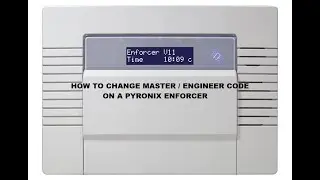 Как установить мастер-код по умолчанию на панели сигнализации Pyronix Enforcer.